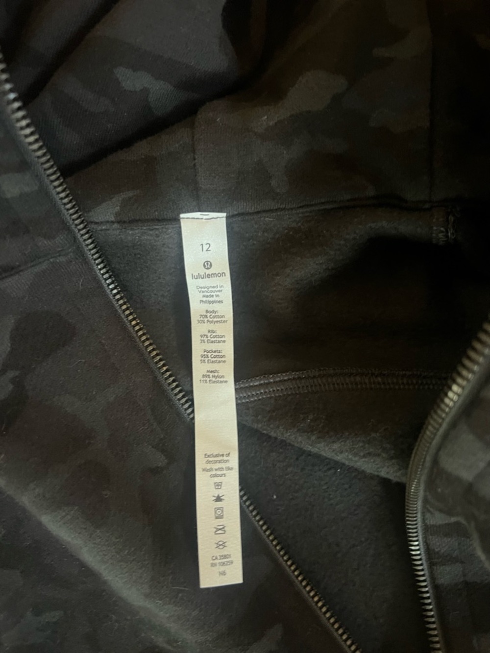 Montauk Lululemon Camo Scuba Hoodie - Picture 3 of 4